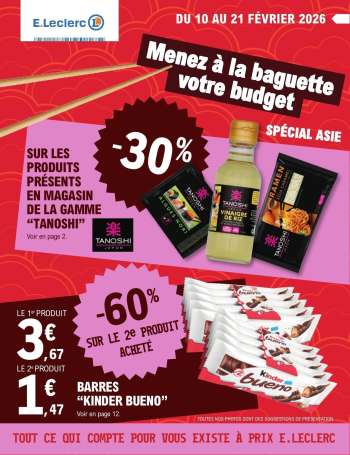 Catalogue E.Leclerc - 10/02/2026 - 21/02/2026.