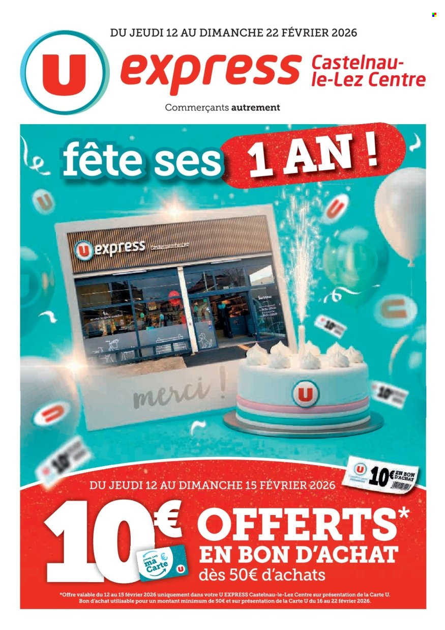 Catalogue U express - 12/02/2026 - 22/02/2026. Page 1