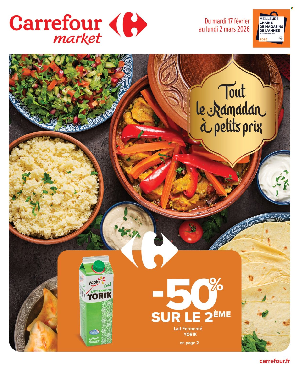 Catalogue Carrefour Market - 17/02/2026 - 02/03/2026. Page 1