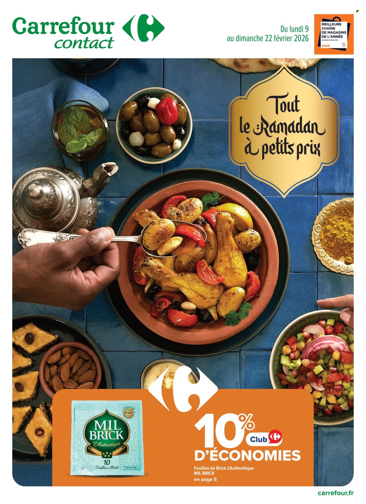 Catalogue Carrefour Contact - 09/02/2026 - 22/02/2026. Page 1