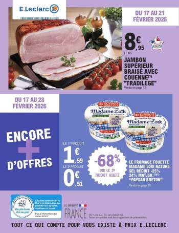 Catalogue E.Leclerc - 17/02/2026 - 28/02/2026.