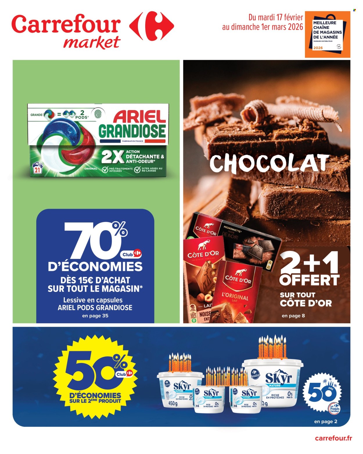 Catalogue Carrefour Market - 17/02/2026 - 01/03/2026. Page 1