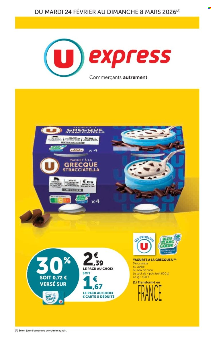 Catalogue U express - 24/02/2026 - 08/03/2026. Page 1