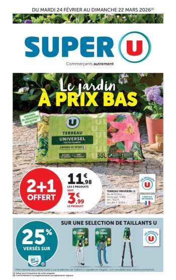 Catalogue SUPER U - 24/02/2026 - 22/03/2026.