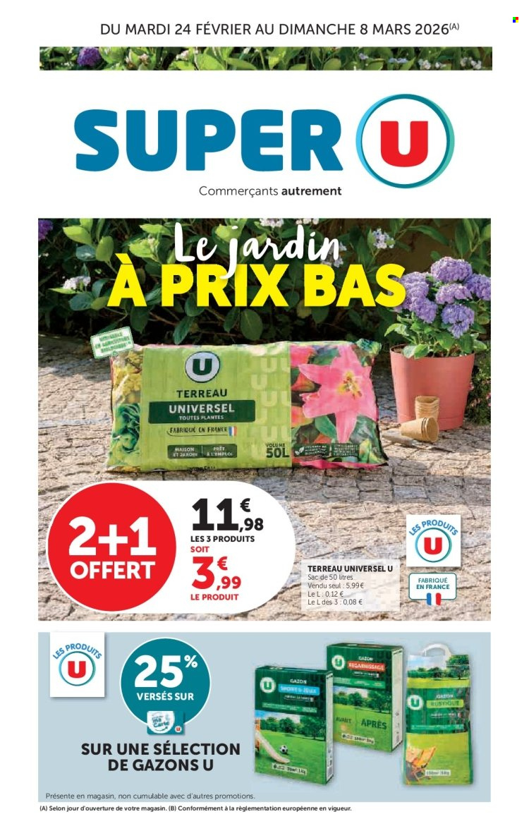Catalogue SUPER U - 24/02/2026 - 08/03/2026. Page 1