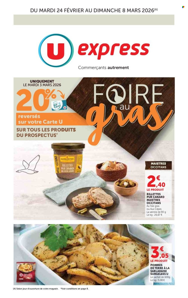 Catalogue U express - 24/02/2026 - 08/03/2026. Page 1