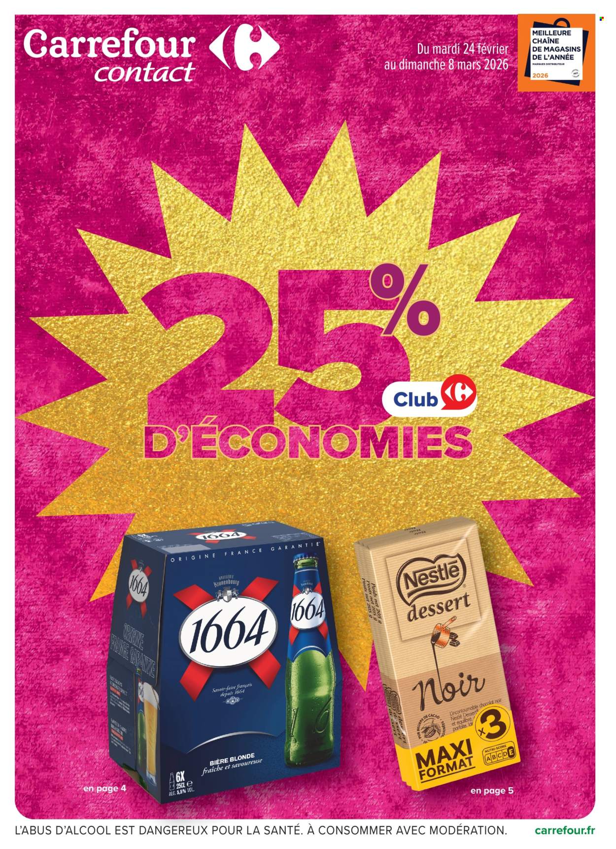 Catalogue Carrefour Contact - 24/02/2026 - 08/03/2026. Page 1