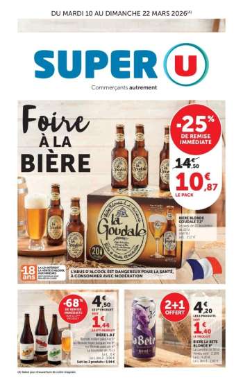 Catalogue SUPER U - 10/03/2026 - 22/03/2026.
