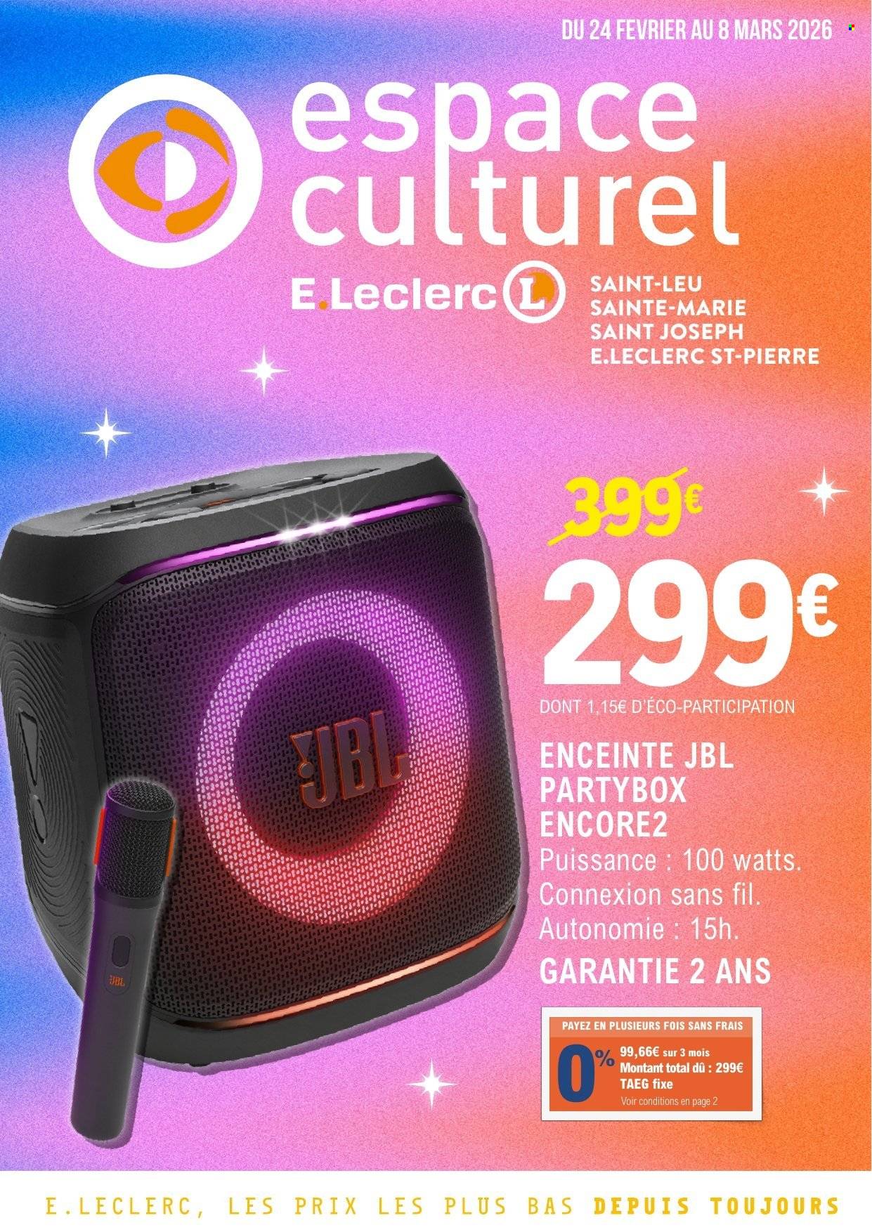 Catalogue E.Leclerc - 24/02/2026 - 08/03/2026. Page 1
