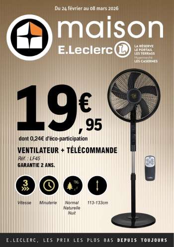 Catalogue E.Leclerc - 24/02/2026 - 08/03/2026.