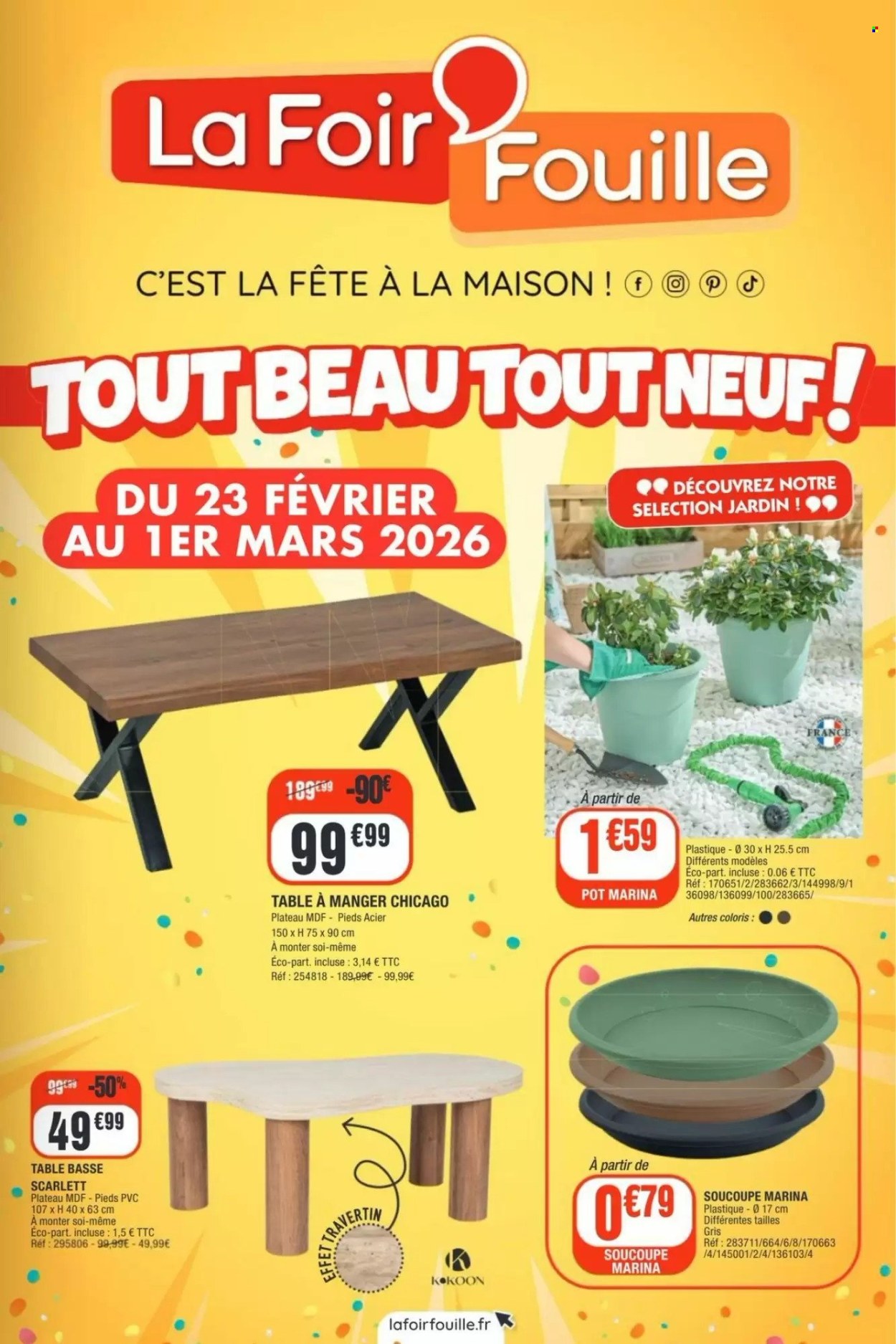 Catalogue La Foir'Fouille - 23/02/2026 - 01/03/2026. Page 1