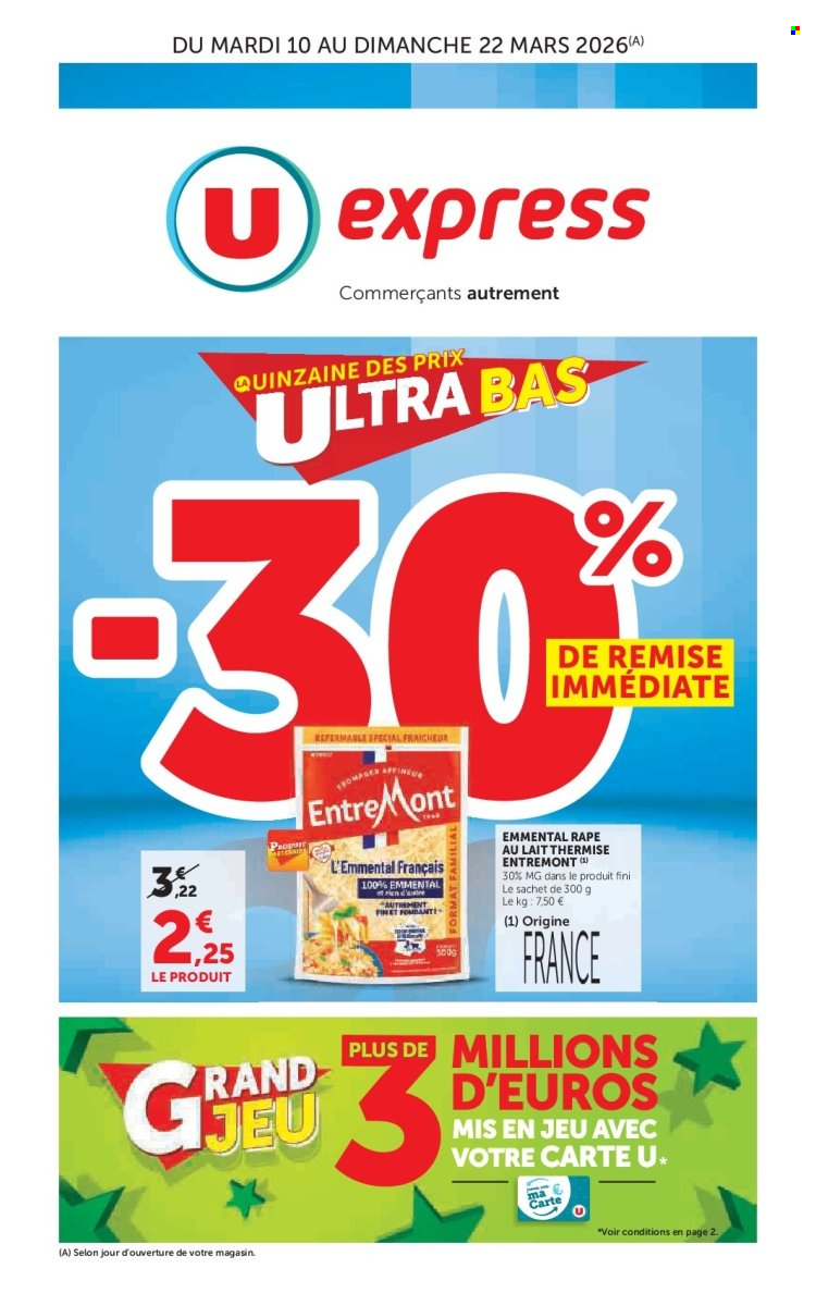 Catalogue U express - 10/03/2026 - 22/03/2026. Page 1