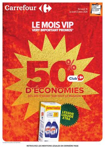 Catalogue Carrefour Hypermarchés - 10/03/2026 - 23/03/2026.