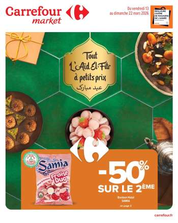 Catalogue Carrefour Market - 13/03/2026 - 22/03/2026.