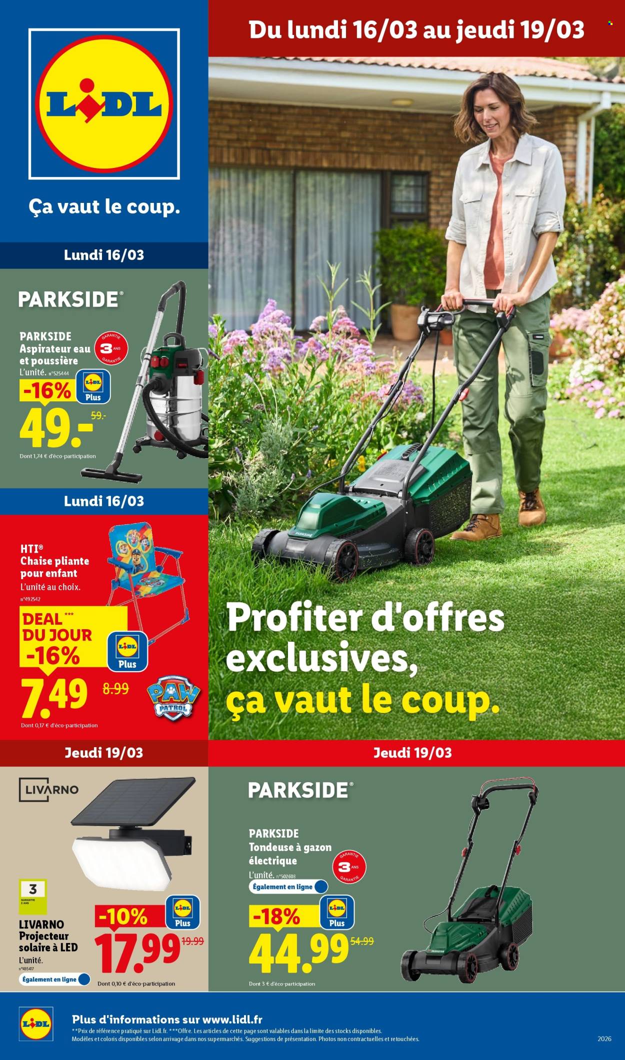 Catalogue Lidl - 16/03/2026 - 19/03/2026. Page 1