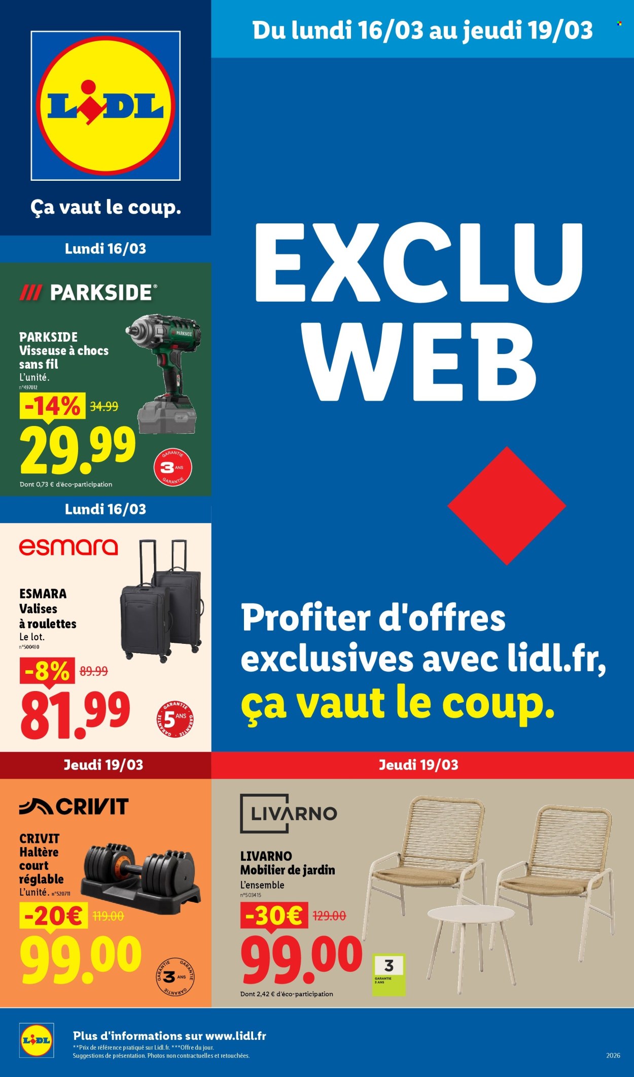 Catalogue Lidl - 16/03/2026 - 19/03/2026. Page 1