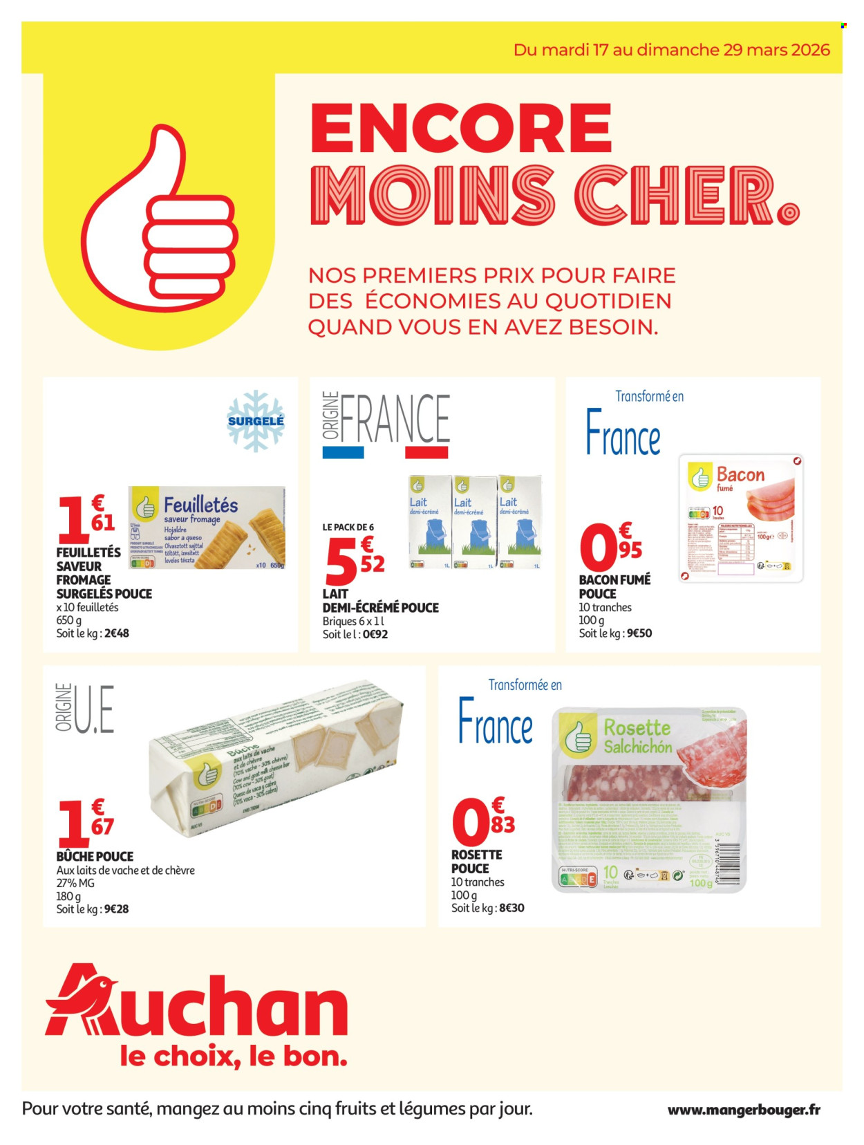 Catalogue Auchan - 17/03/2026 - 29/03/2026. Page 1