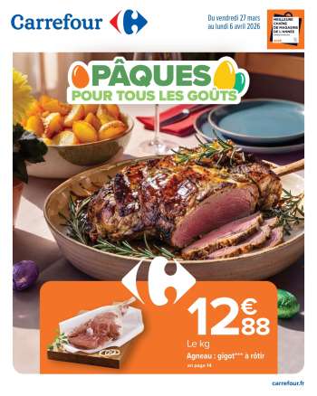 Catalogue Carrefour Hypermarchés - 27/03/2026 - 06/04/2026.