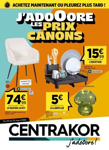 Catalogue Centrakor - 20/03/2026 - 31/03/2026.