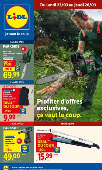 Catalogue Lidl - 23/03/2026 - 26/03/2026.
