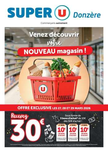 Catalogue SUPER U - 27/03/2026 - 29/03/2026.