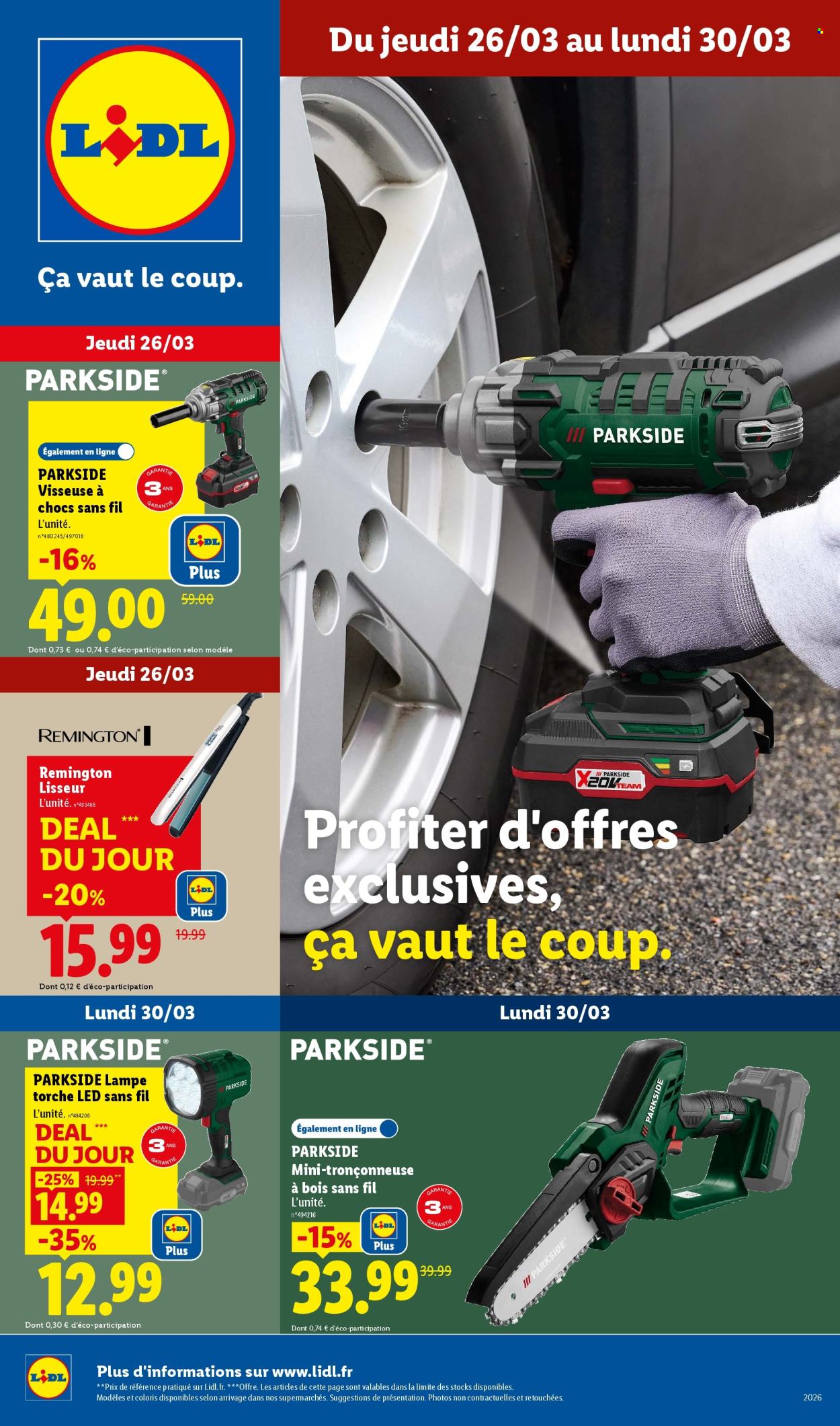 Catalogue Lidl - 26/03/2026 - 30/03/2026. Page 1