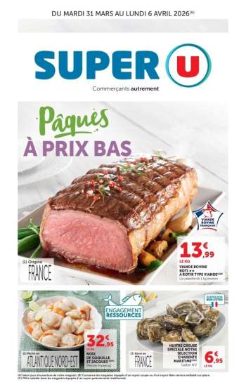 Catalogue SUPER U - 31/03/2026 - 06/04/2026.
