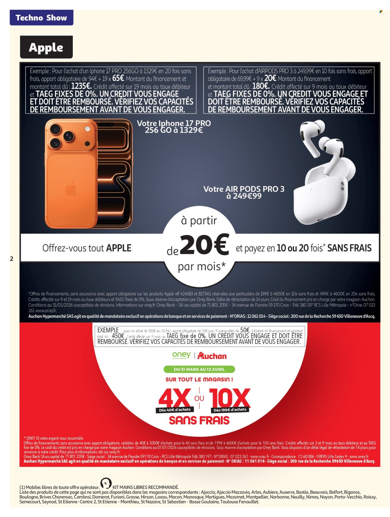Catalogue Auchan - 31/03/2026 - 12/04/2026. Page 2