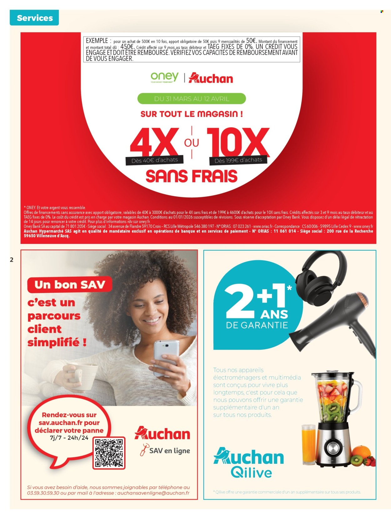 Catalogue Auchan - 31/03/2026 - 12/04/2026. Page 2