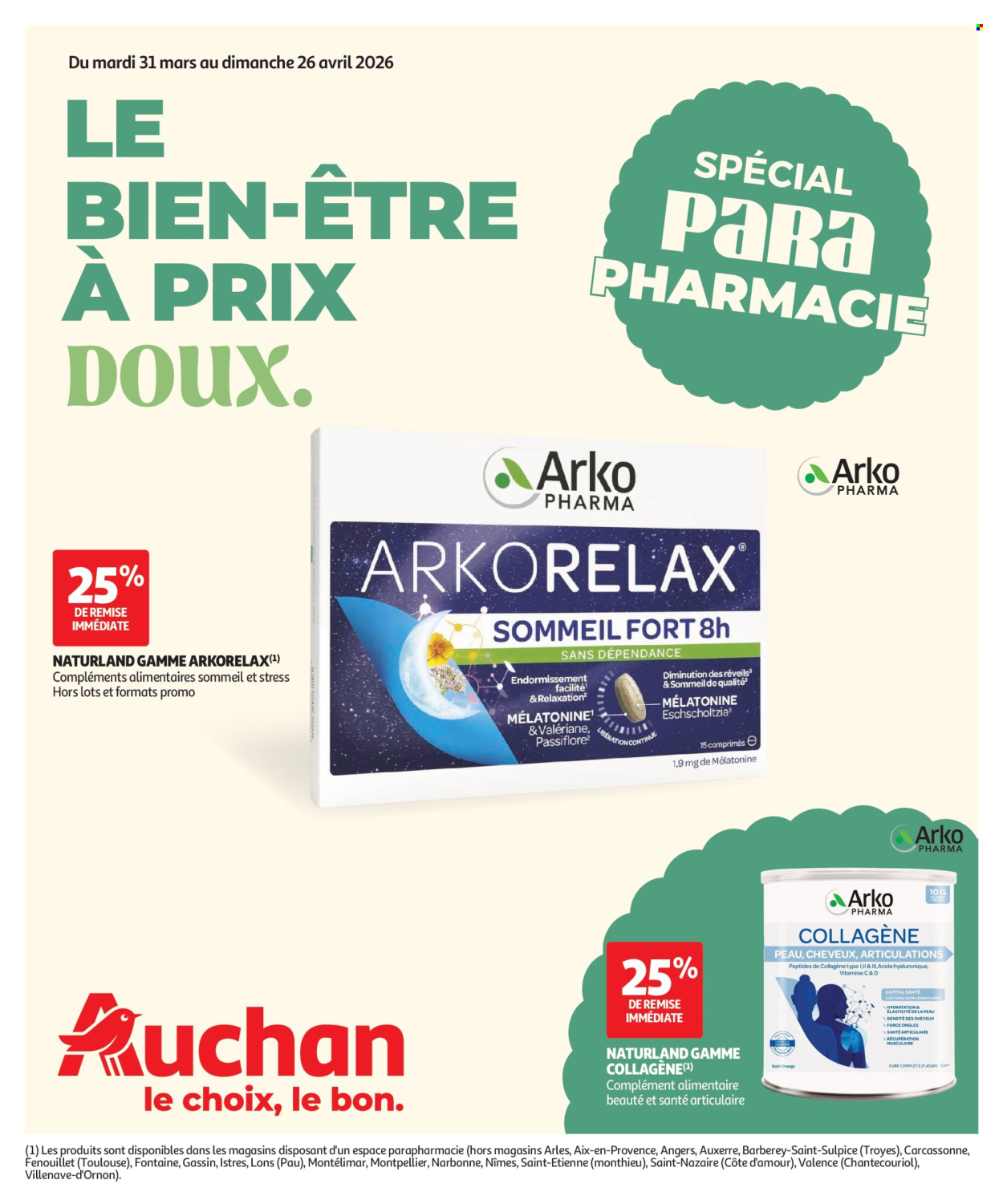 Catalogue Auchan - 31/03/2026 - 26/04/2026. Page 1