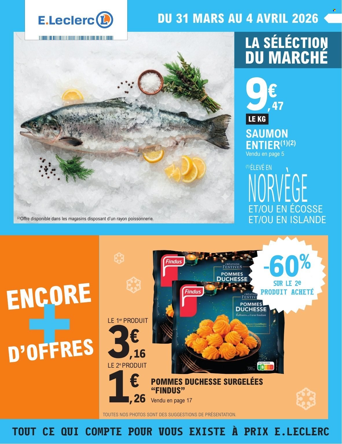 Catalogue E.Leclerc - 31/03/2026 - 04/04/2026. Page 1