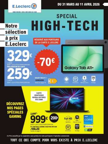 Catalogue E.Leclerc - 31/03/2026 - 11/04/2026.