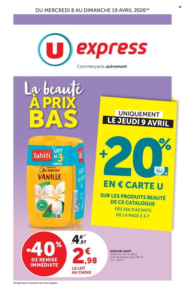 Catalogue U express - 08/04/2026 - 19/04/2026. Page 1