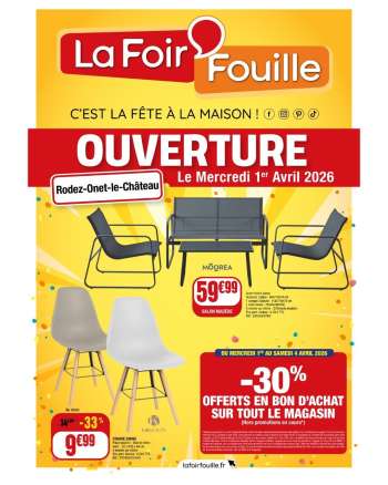 Catalogue La Foir'Fouille - 01/04/2026 - 11/04/2026.