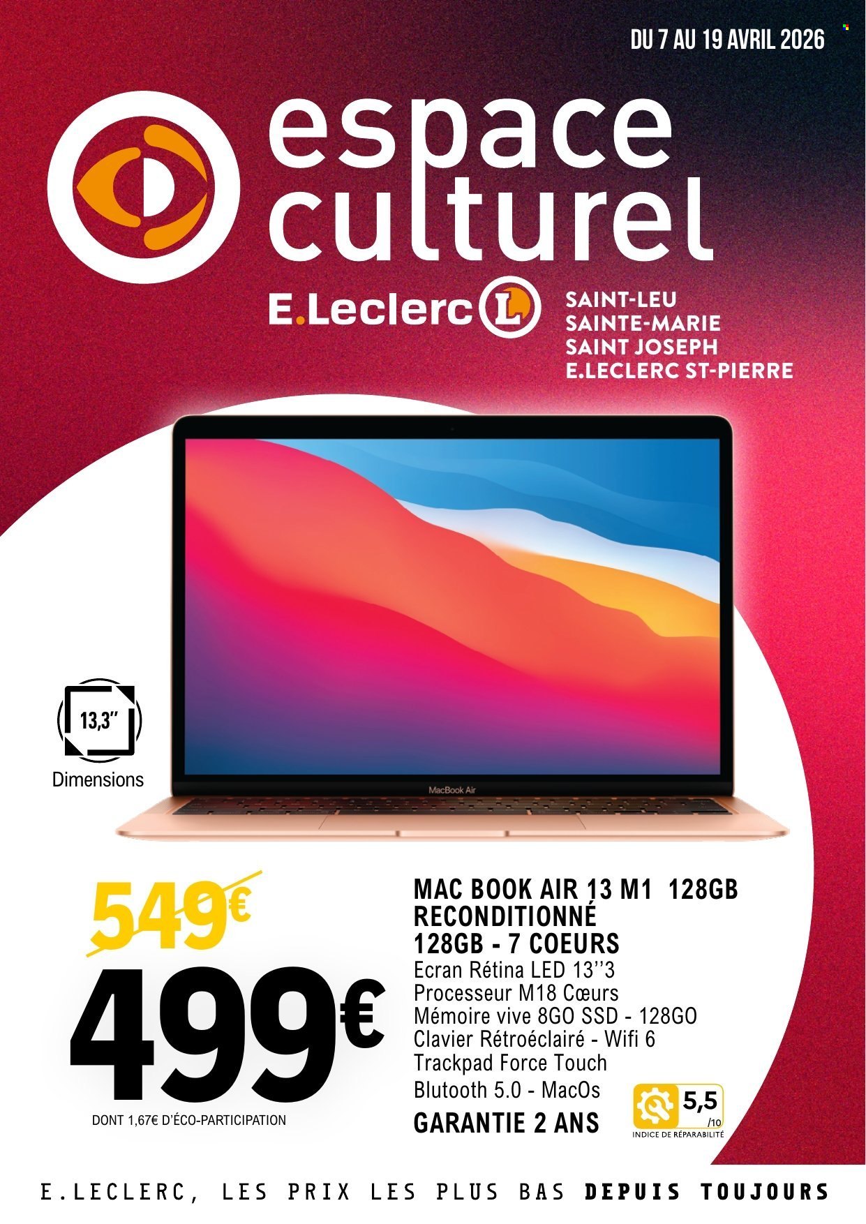 Catalogue E.Leclerc - 07/04/2026 - 19/04/2026. Page 1