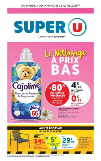 Catalogue SUPER U - 14/04/2026 - 26/04/2026.
