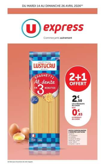 Catalogue U express - 14/04/2026 - 26/04/2026.
