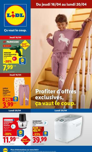 Catalogue Lidl - 16/04/2026 - 20/04/2026.