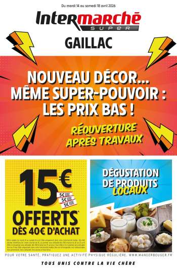 Catalogue Intermarché Super - 14/04/2026 - 18/04/2026.