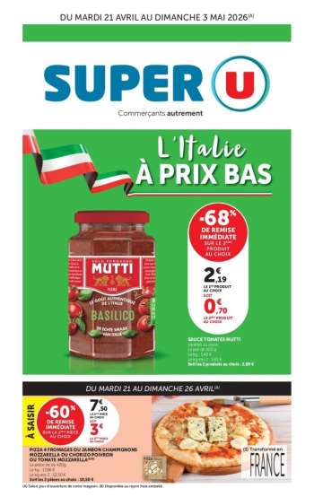 Catalogue SUPER U - 21/04/2026 - 03/05/2026.