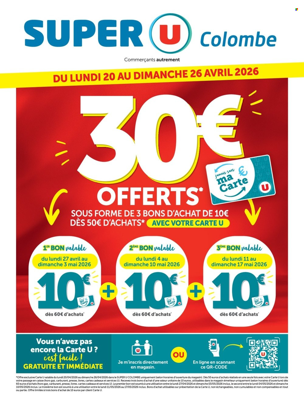 Catalogue SUPER U - 20/04/2026 - 26/04/2026. Page 1