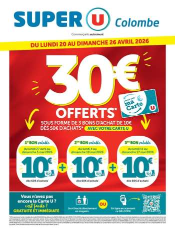 Catalogue SUPER U - 20/04/2026 - 26/04/2026.