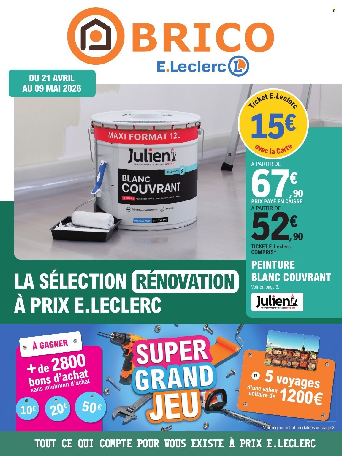 Catalogue E.Leclerc - 21/04/2026 - 09/05/2026. Page 1