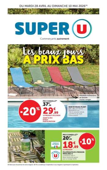 Catalogue SUPER U - 28/04/2026 - 10/05/2026.