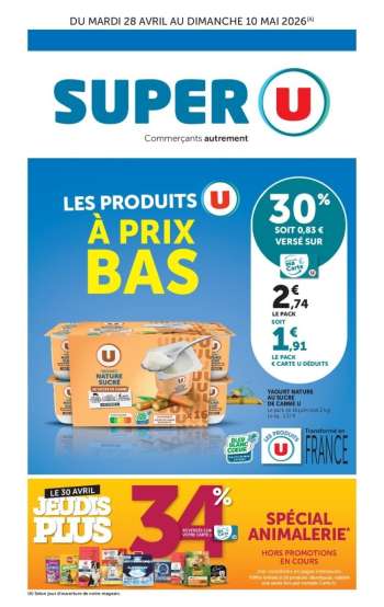 Catalogue SUPER U - 28/04/2026 - 10/05/2026.