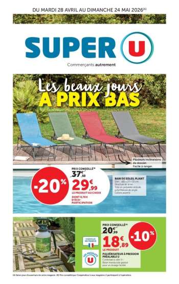 Catalogue SUPER U - 28/04/2026 - 24/05/2026.
