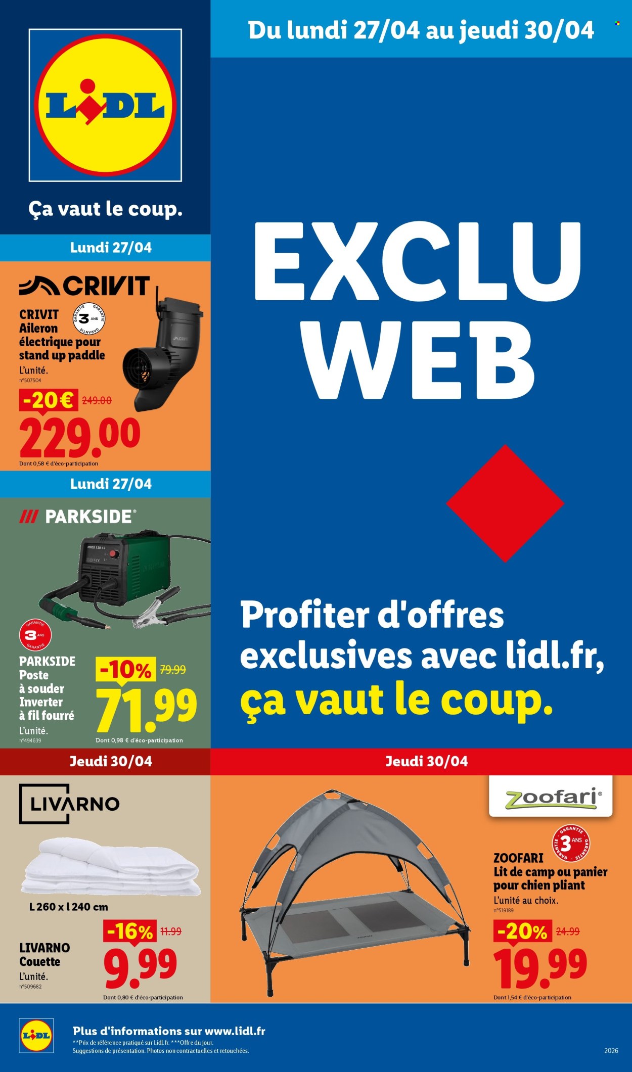Catalogue Lidl - 27/04/2026 - 30/04/2026. Page 1