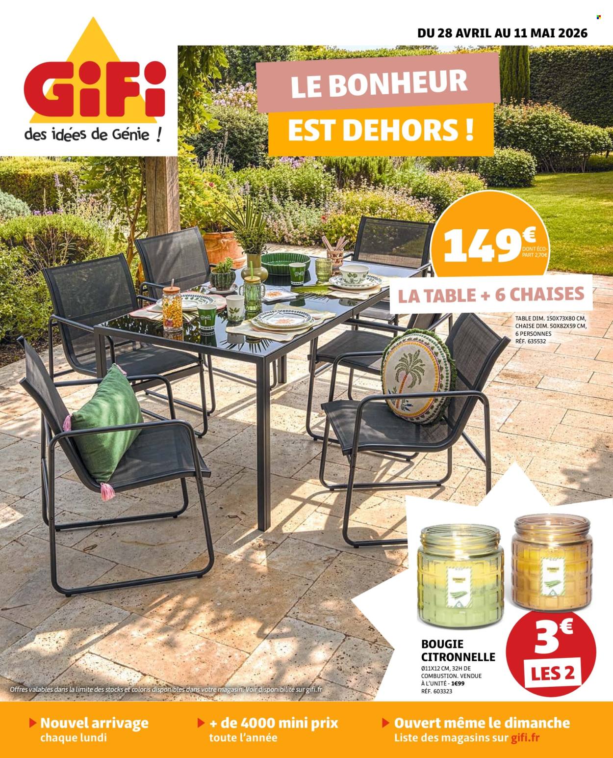 Catalogue GiFi - 28/04/2026 - 11/05/2026. Page 1