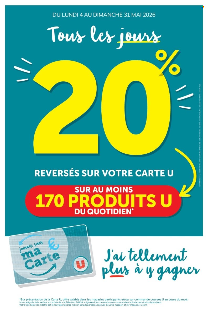 Catalogue Magasins U - 04/05/2026 - 31/05/2026. Page 1