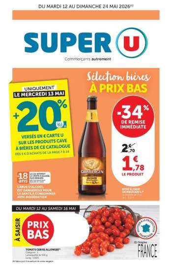 Catalogue SUPER U - 12/05/2026 - 24/05/2026.